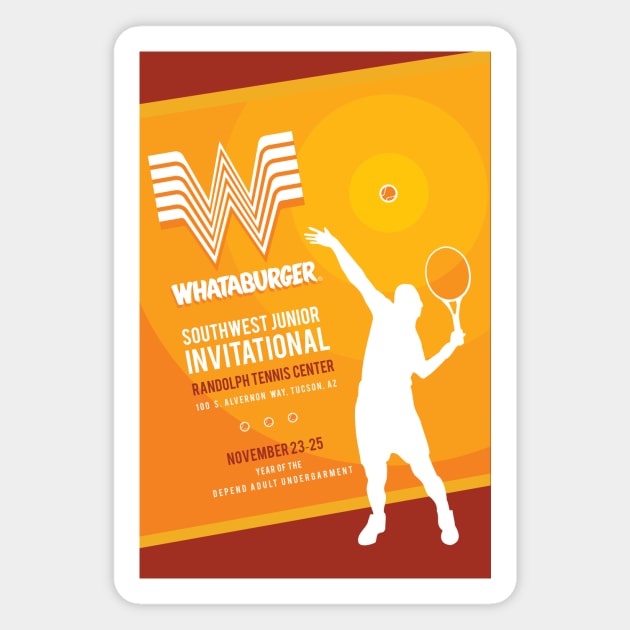 Infinite Jest - Whataburger Southwest Junior Invitational Magnet by chrisayerscreative